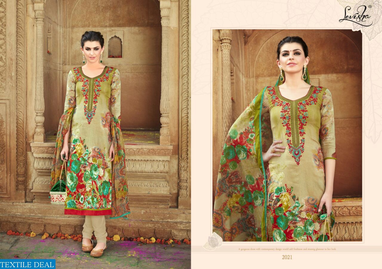 Levisha ishika vol-2 Wholesale Satin cotton Dress material